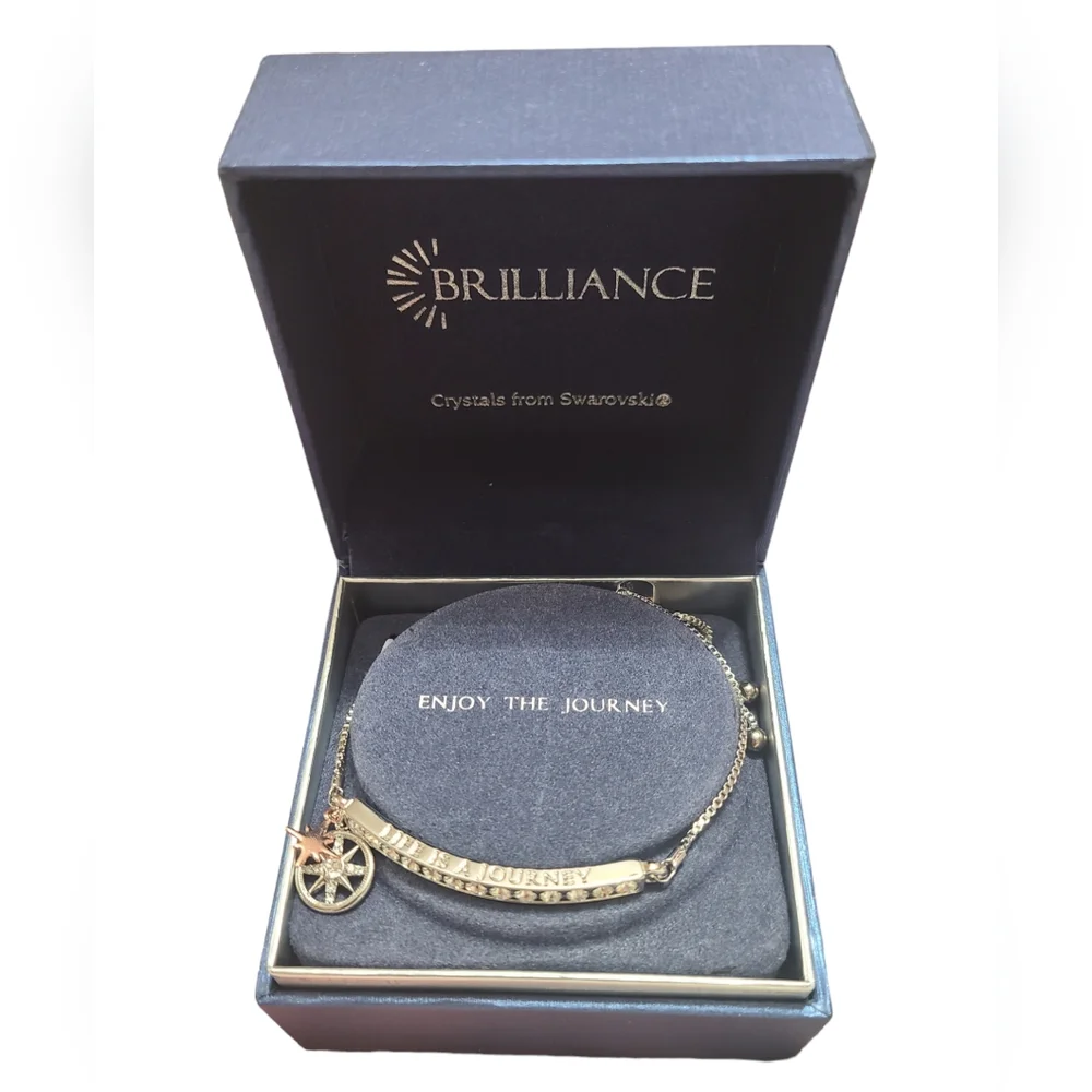 Brilliance two-tone rose/clear ns bracelet - Picture 5 of 7